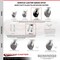 Service Caster 6 Inch Kingpinless Glass Filled Nylon Wheel Swivel Caster Set with 2 Brakes SCC SCC-KP30S620-GFNR-2-SLB-2 - alternate 5